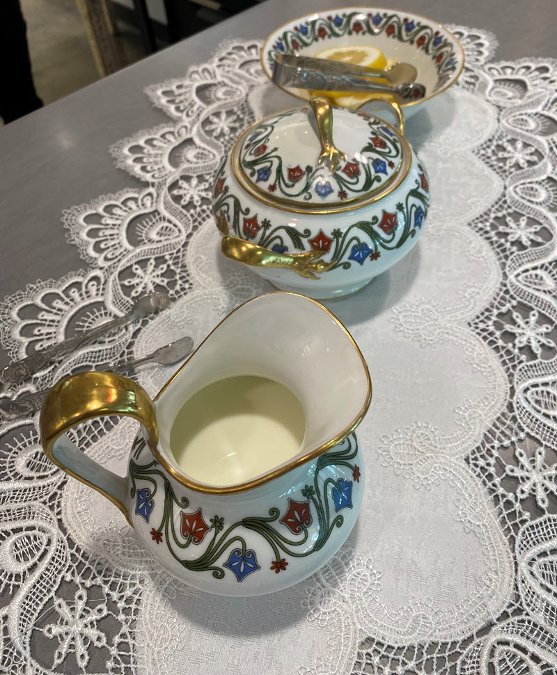 Tea service on Limoges vintage china